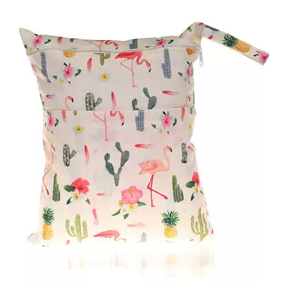 30 * 36cm Source of cross-border e-commerce digital printing double zipper waterproof diaper bag clothes change bag