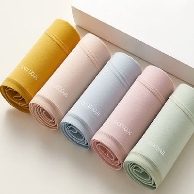 恒源祥内裤女纯棉抗菌中腰无痕全棉裆女士内裤棉质收腹三角短裤头