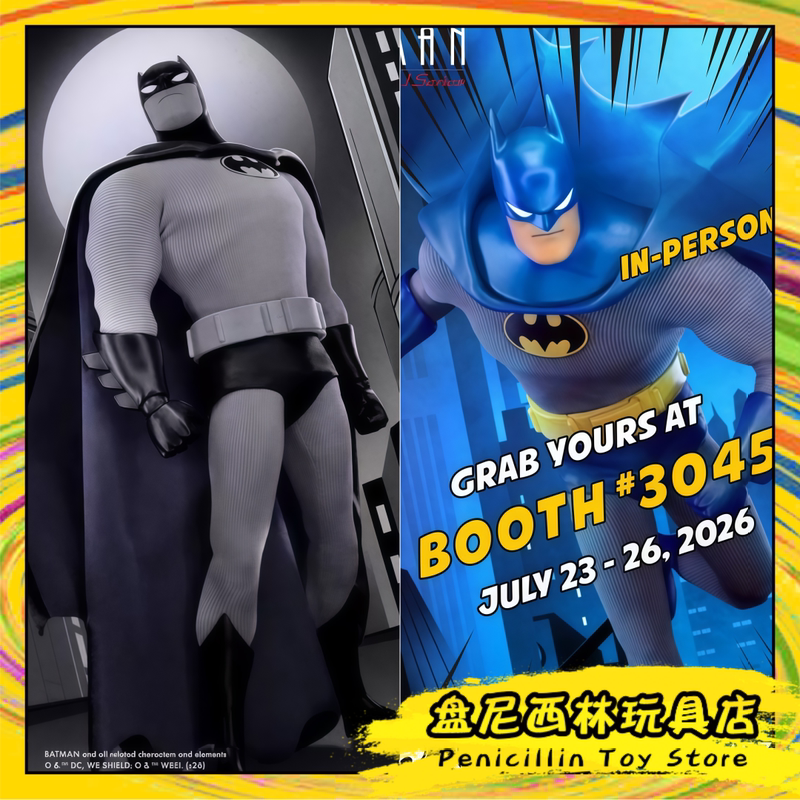 [in Stock] Mezco Ant-Man One:12 Dc Comics Tas Batman Black and White Limited Edition Action Figure