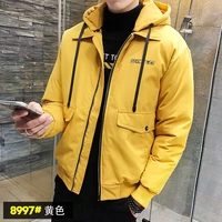 Mùa thu và mùa đông mới xuống cổ áo cotton nam vest ngắn phiên bản Hàn Quốc áo hoodie nam