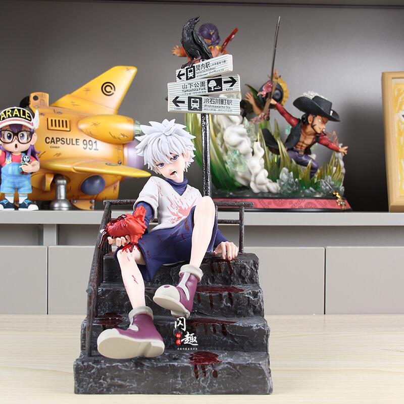 Full-Time Professional Hunter Red Stone Qidaigou Figure Qidaigou·Fighting the Big Enemy Figure Anime Model Ornament Full-Time Professional Hunter Red Stone Qidaigou Figure Qidaigou·Fighting the Big Enemy Figure Anime Model Ornament
