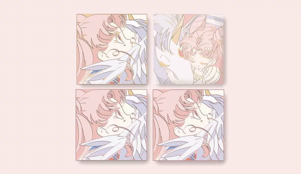 [Spot] Корейский матрос Sailor Moon Водяной Bingyue Маленький кролик Moon Bunny металлический знак