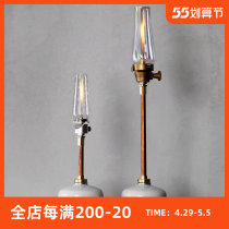 Thous Winds OUTDOOR CAMPING RETRO BRASS AIR LIGHT EXTENSION ROD GAS GAS LAMP HEIGHTENING ROD LAMPPOST HOLDER