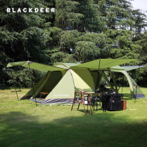 BlackDEER Black Deer Space and Space Tunnel Tent thickens two rooms of heavy rain prevention and storm
