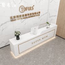  Light luxury Nordic clothing store Cashier Simple modern milk tea shop Bar Sales department Company front desk Reception desk