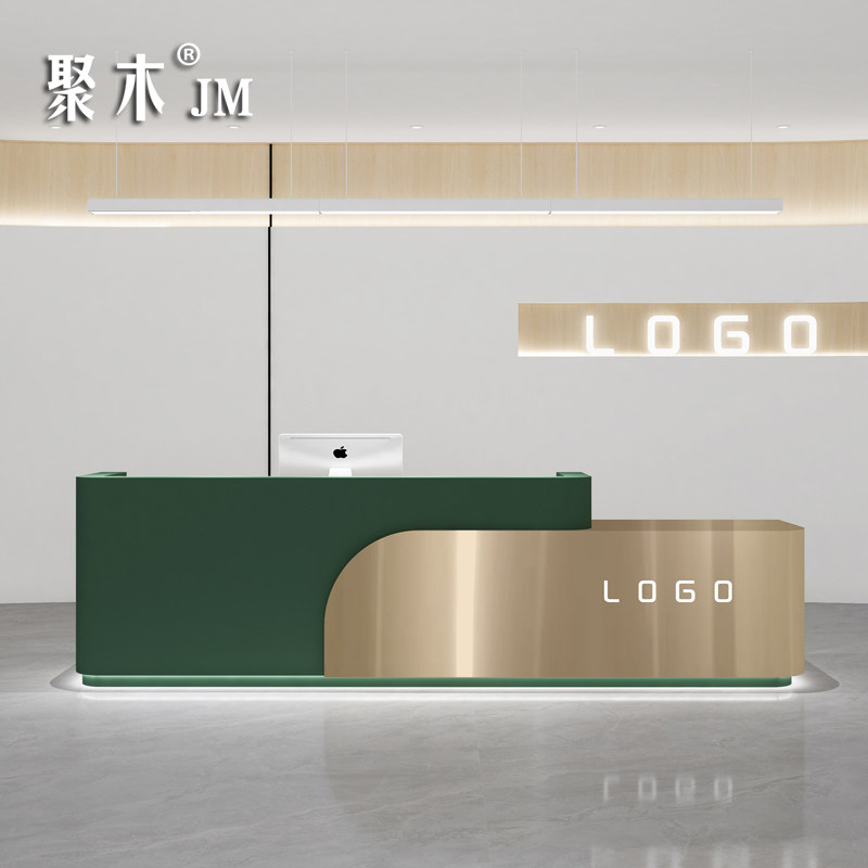 Stainless steel Simple modern cash collection counter beauty salon shop baking bar desk desk customized