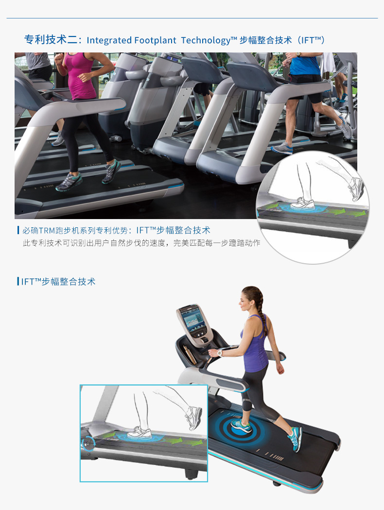 Mỹ Precor phải máy chạy bộ TRM425 thiết bị tập thể dục giảm xóc im lặng đa chức năng nhập khẩu - Máy chạy bộ / thiết bị tập luyện lớn máy tập chạy bộ tại nhà