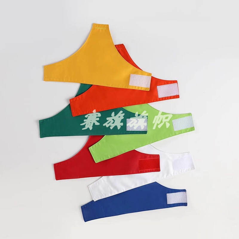 Wholesale Triangular Armbands, Thickened Double-Layer Polyester-Cotton Raglan 3-Corner Armbands, Blank Triangular Armbands, Red Wholesale