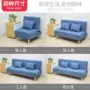 Vải sofa văn phòng giường đôi sử dụng kinh tế gia đình ba người cho thuê đa năng đơn giản đôi gỗ rắn - Ghế sô pha mẫu sofa gỗ đẹp