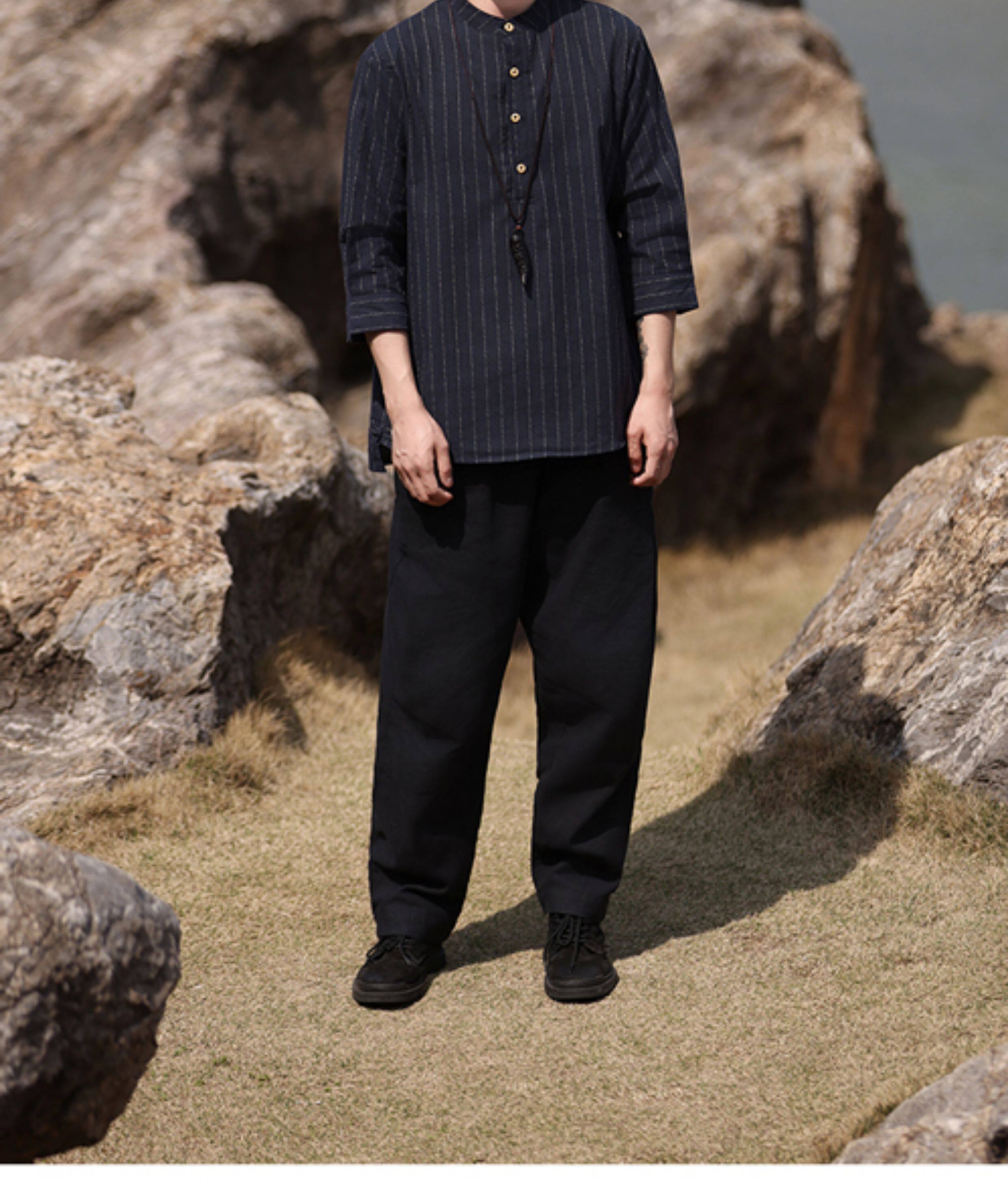 12% OFF] Japanese Retro Linen Short-Sleeve Shirt loneliness - Pinkoi