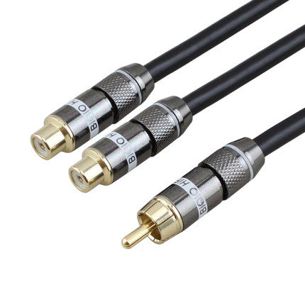 Bay Bridge KQ7776 Audio Line 10% Two-double Lotus Mother to the Public-to-Two-Mother Low-tone Firecrackers Connection