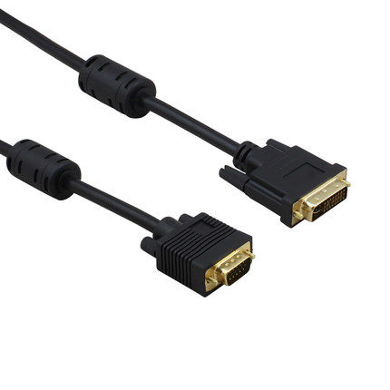 Bay Bridge N201 DVI revolution VGA male line DVI 24 5 turn VGA line display connection line