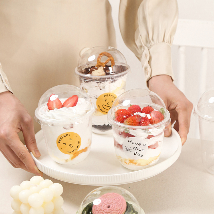 Net Red U-shaped Dirty Hug Po Po Dessert Cup 360 500ml Ohuatian Bobo Cup Cake Mousse Fat Cup