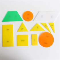 Magnetic adsorption geometry film demonstration large primary school mathematics teaching aids magnetic square round trapezoid