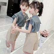 Bộ đồ cho bé gái mùa hè 2019 Trẻ em mới mặc đồ bé trai cho bé gái nước ngoài Thời trang mùa hè Bộ đồ hai mảnh - Phù hợp với trẻ em