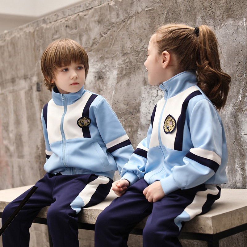 Primary school uniforms Spring and autumn clothes Two sets of kindergarten Garden uniforms new teachers Children's class uniforms Sports uniforms Inn Wind