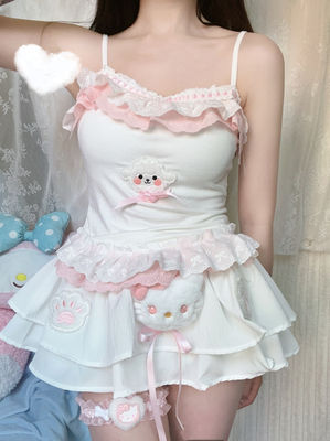 Original handmade Hello Kitty bow flower bud dress and cake dress by Shoujo and Sakura