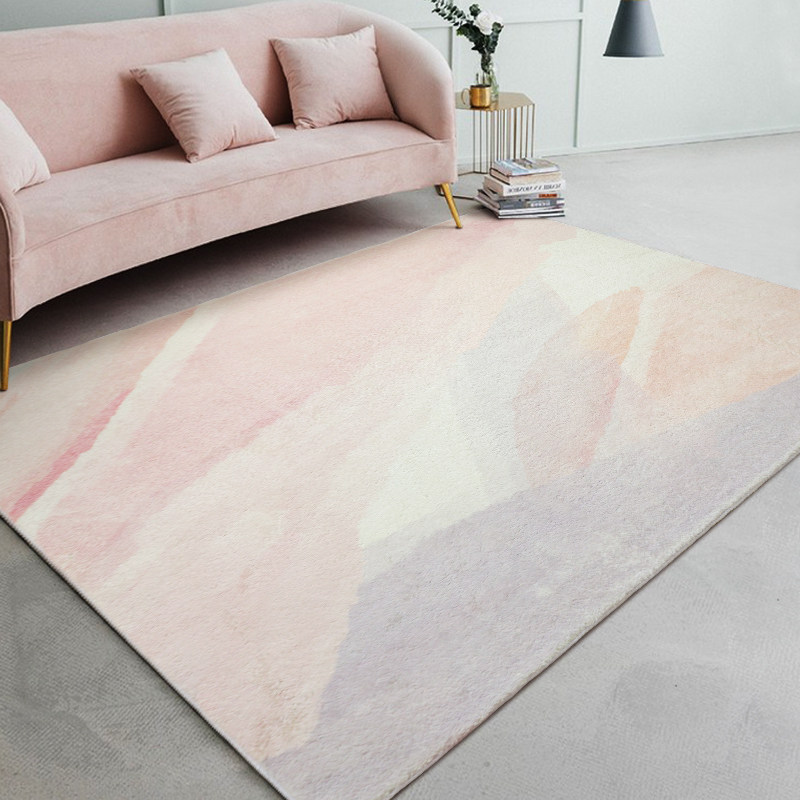 casln pink square lamb suede living-room carpet Nordic ins wind tea table mat cloakroom Bedroom bedside blanket