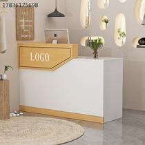 Cashier modern minimalist shop small Internet celebrity clothing trendy store front bar beauty salon corner reception desk