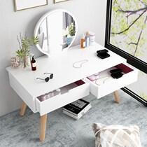  Simple modern dresser bay window tatami coffee table Economical small apartment bedroom makeup table European low table