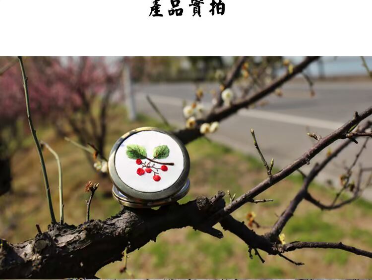 Thêu thêu Yifang gương thêu người mới bắt đầu gói thêu tay chất liệu năm nay món quà sáng tạo dành cho nam và nữ - Bộ dụng cụ thêu khung tranh thêu chữ thập