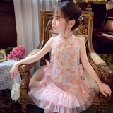 Летнее платье, юбка, летняя одежда, детский милый наряд маленькой принцессы, платье-комбинация, популярно в интернете