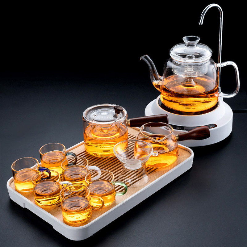 Electric pottery stove cooking tea set small home utility-tea teapot tea fully automatic water-boiling water steam tea stove-Taobao