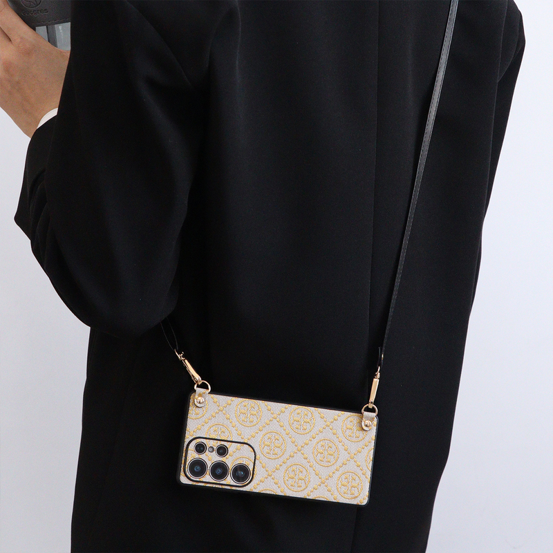 Samsung S26 Phone Case New Model S25 Ultra Crossbody Strap Lanyard S24+ Protective Case Ultra-Thin S23 Full Coverage Anti-Drop S22 High-End Niche S21 Female Model Trendy Unique Stylish Suitable for 20