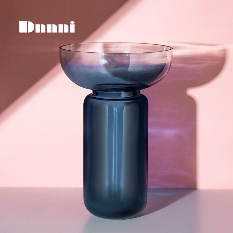 Dnnni asymptotic vase pendulum pieces living room decoration creative home stained glass flower arrangements minimalist desktop furnishing