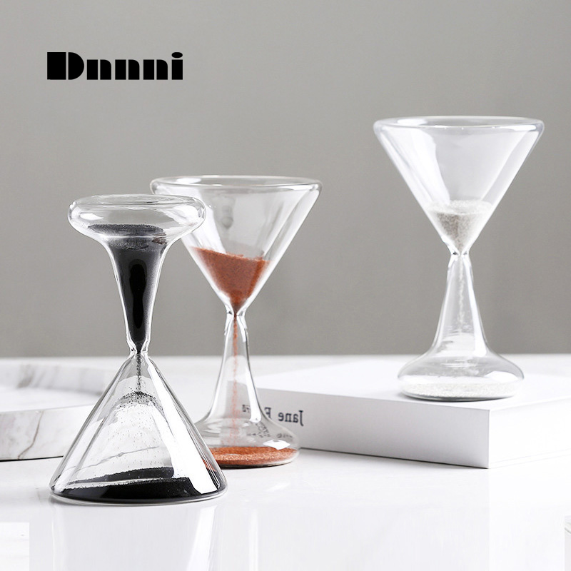Dnnni Creative Wine Glass Styling Glass Hourglass Timer Nordic Home Hotel Decent Board Room Living-room Adornment