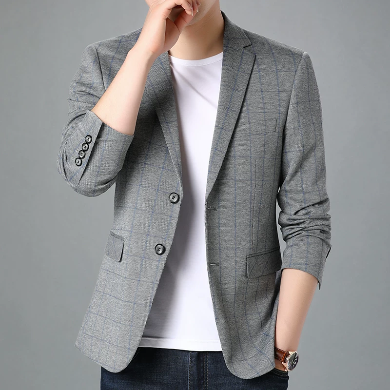Классический пиджак, трендовый сет для отдыха, Slim fit, 2020, корейский стиль