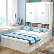 Tatami bed Wardrobe Integrated Bed Cabinet Composition Provincial Space Small Family Modern Bedroom Children With Cloakroom Bed