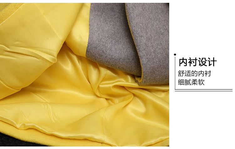 Yu loạt quầy để rút áo len nữ dài phần phiên bản Hàn Quốc của mùa đông mới áo lông lỏng cổ áo thắt lưng mẫu áo măng tô nữ