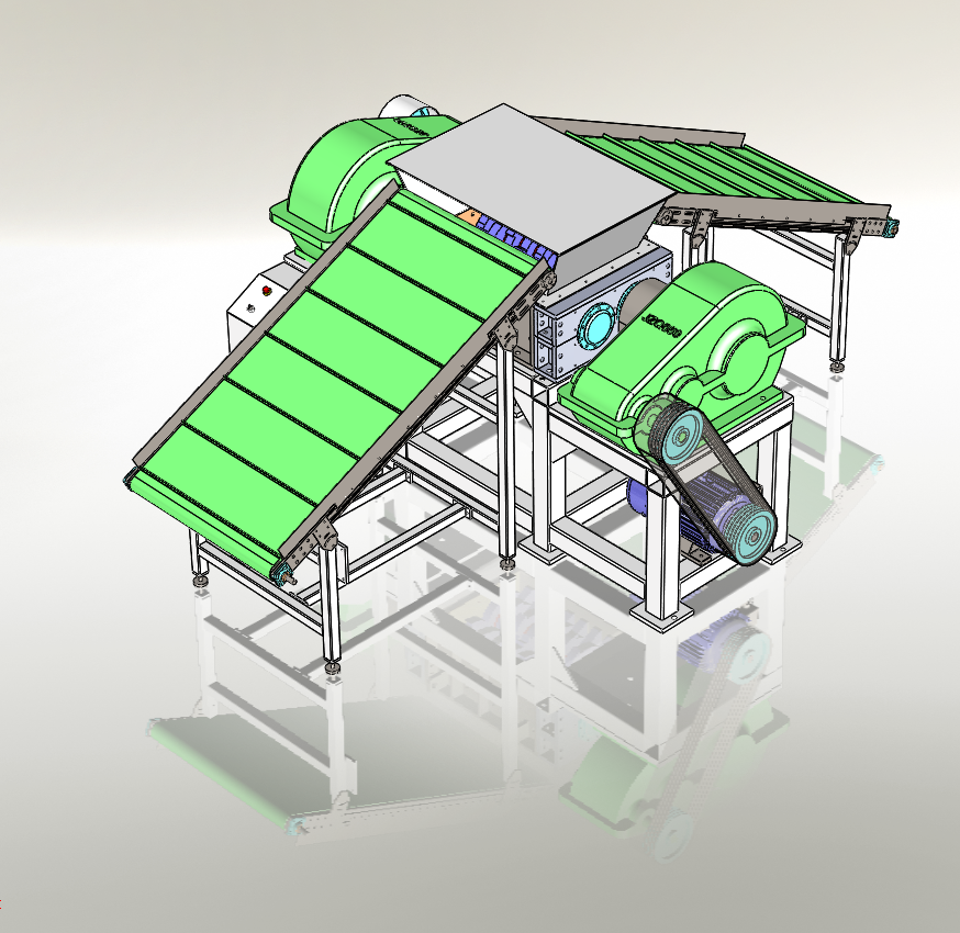 YD-800 custom industrial grinder Packaging factory crushing printing packaging materials special large shredder