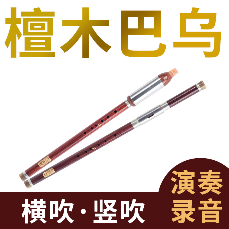 Drunk Sound Workshop Bau Vertical Blowing Red Sandalwood Adult Beginner C Cut of B Horizontal Blow F G Tune Student Playing Type Musical Instrument