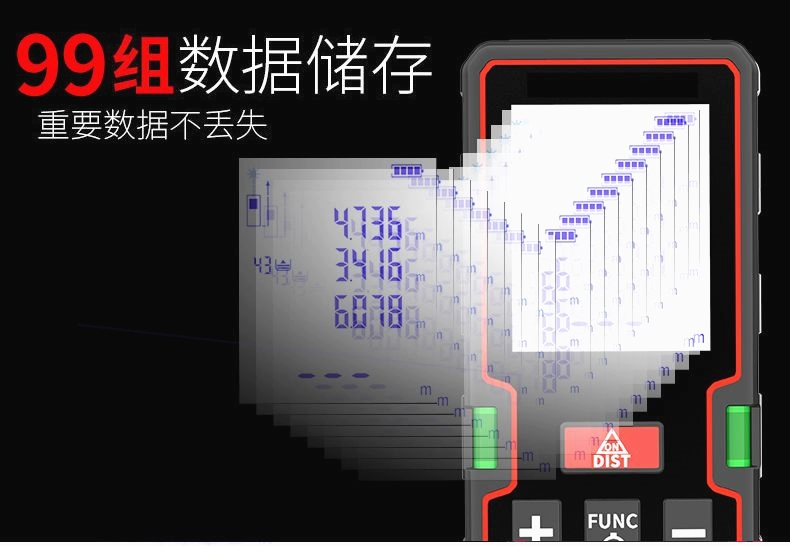 Mạnh Máy Đo Xa Cầm Tay Có Độ Chính Xác Cao Hồng Ngoại Hoàn Toàn Tự Động Thước Đo Điện Tử Đa Năng Thước Laser