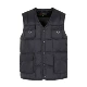 Mùa thu và mùa đông nam trung niên cotton vest vest nam dày nhiều túi áo ấm cotton vest vest áo thun nam có cổ