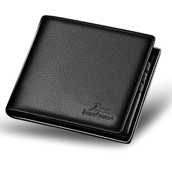 2025新款男士磁扣软钱包短款真皮大容量卡包学生青年潮皮包送爸爸