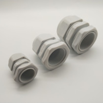 Nylon environmental protection G1 2 cable cablehead 4 points Plastic waterproof connector G3 4 grand head 6 points 1 inch 1 2 inch