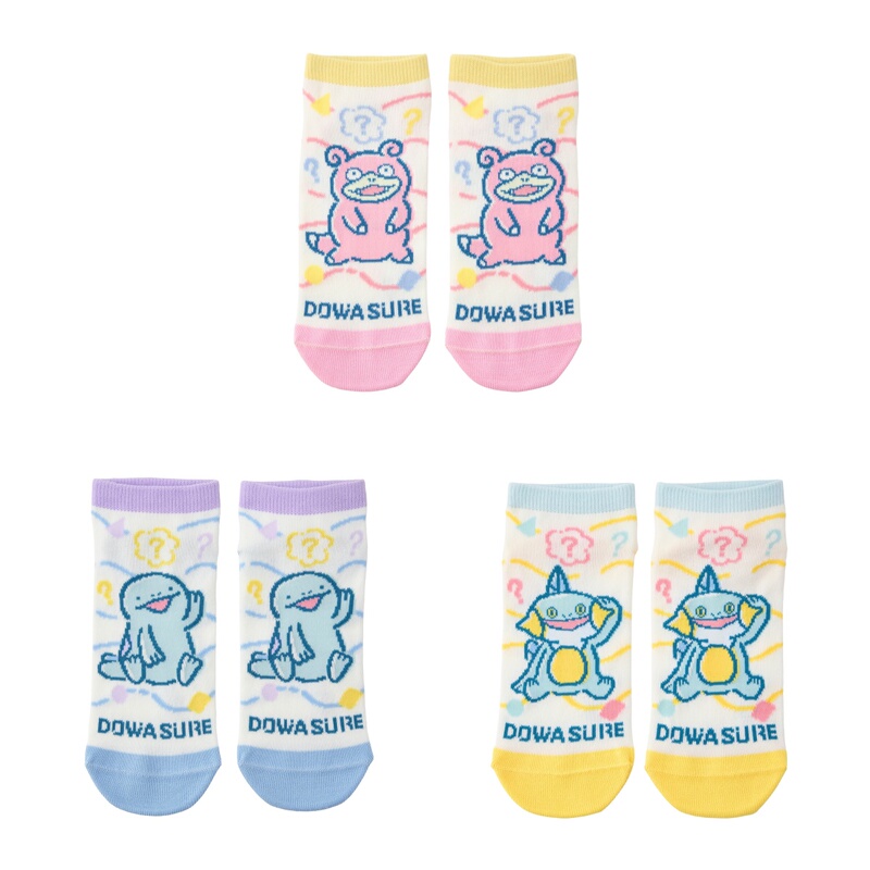 Pokemon Dowasure Instant Amnesia Series Gyarados Gyarant Slowpoke Socks Ankle Socks