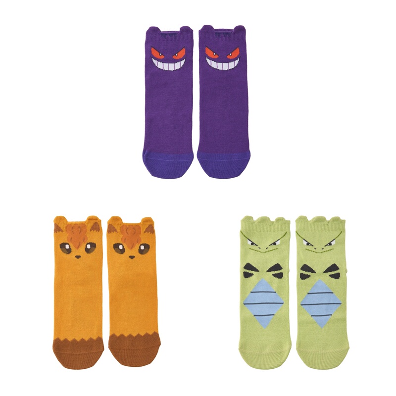 Pokémon Little Ears Series Six-Tailed Banilas Gengar Socks (23-25cm)(25-27cm) Pokémon Little Ears Series Six-Tailed Banilas Gengar Socks (23-25cm)(25-27cm)