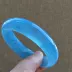 Tự nhiên Brazil Devil Blue Sea Sapphire Bracelet Ice Vòng tròn đơn Vòng đeo tay Glass Glass Nước mặt dây chuyền Blue Ring - Vòng đeo tay Cuff Vòng đeo tay Cuff