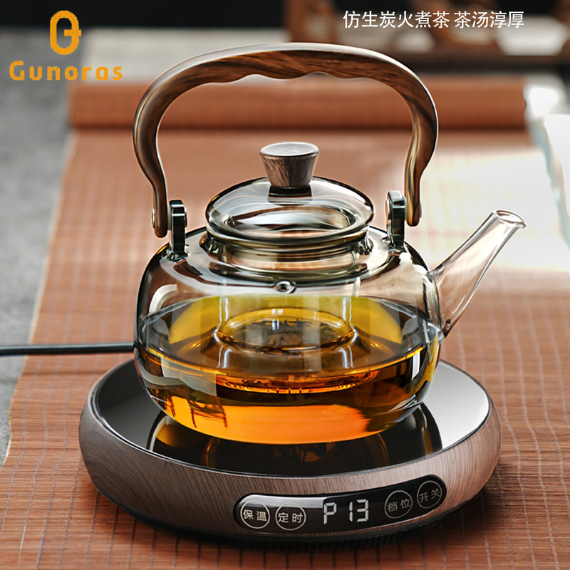 2026 New Electric Ceramic Stove Tea Kettle Set, Large Capacity Glass Tea Kettle, New High-End Tea Stove for Office Use