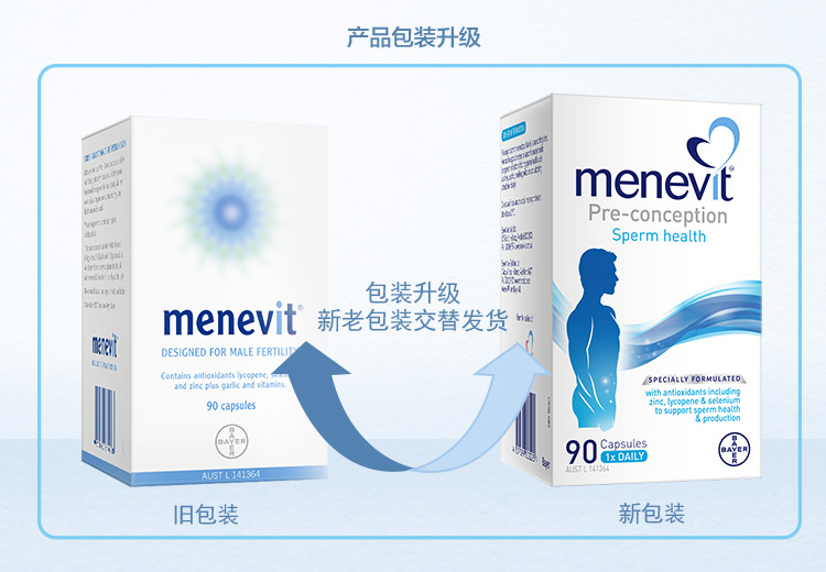 阿里健康自营 澳洲 爱乐维 Menevit 男士备孕胶囊 90粒 提高精子质量 图9