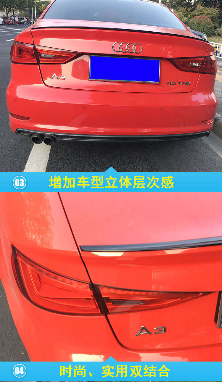 14-19 Mẫu xe mui trần mới dành cho xe ô tô A3 của Audi - Sopida trên độ đuôi gió xe ô tô