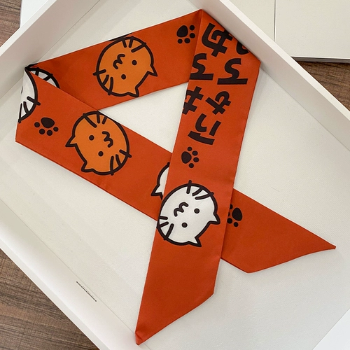 Повязка на голову, ретро резинка для волос, брендовый аксессуар для волос, шейный платок с бантиком, французский стиль