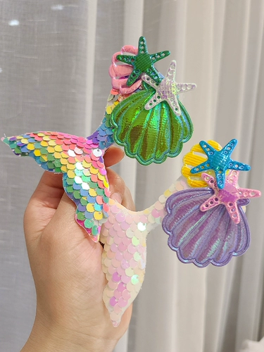 Заколка для волос, детский аксессуар для волос для принцессы, блестки для ногтей, шпильки для волос, Южная Корея