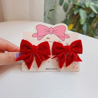 Заколка для волос с бантиком, 1 пары