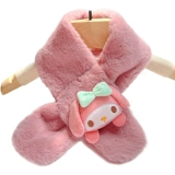 Мультяшный детский зимний милый бархатный шарф, утепленный удерживающий тепло шарф-платок для выхода на улицу