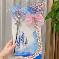 Розовый комплект для принцессы, со снежинками, 3 шт